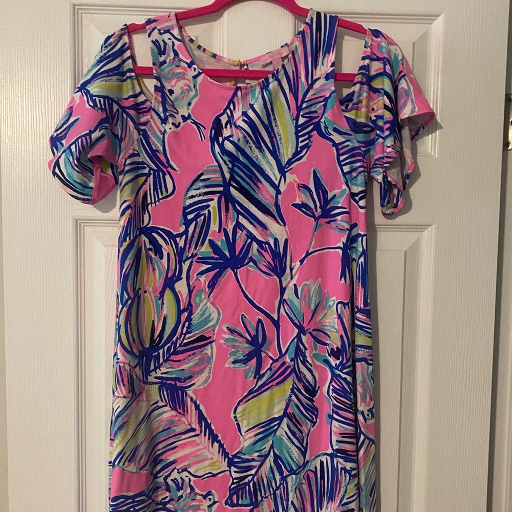 Lilly Pulitzer Cold Shoulder Dress- SMALL